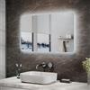 SUNXURY Specchio da bagno con illuminazione, 100 x 60 cm, touch senza appannamento, LED per bagno, illuminazione a LED, luce bianca fredda, 6400 K, IP44