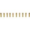 EfforPrac Set di 10 mandrini rotanti in ottone da 0,5-3,2 mm per mini trapano, con gambo da 4,2/4,8 mm, per una presa sicura nelle attività di levigatura, intaglio e foratura (4,8 mm)