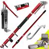 LEVEL5 Set di base per nastratura automatica, cono automatico, pompa composta, collo d'oca, rullo angolare con manico fisso, per nastrare pareti e soffitti, cartongesso