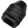 Vaguelly Mandrino senza Chiave Nero in Lega M7x0.75mm Short Funzione di Bloccaggio Unico per Punte da Trapano da 0,3 a 3,2mm, Adattatore Mini per Elettroutensili