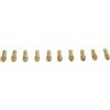 EfforPrac Set di 10 mandrini rotanti in ottone da 0,5-3,2 mm per mini trapano, con gambo da 4,2/4,8 mm, per una presa sicura nelle attività di levigatura, intaglio e foratura (4,2 mm)