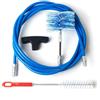 BARETTO FLEX | Kit Pulizia Stufa a Pellet | Canna Fumaria Ø 80 mm | Lunghezza 3 m | Spazzola Snodata | Attacco M12