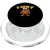 F-CAW-F Funny Christmas Chicken Xmas Des Funny F-Caw-F Rooster FCAWF Santa Chicken Christmas Light PopSockets PopGrip per MagSafe