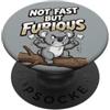 The Grumpy and Furious Australian Koala Koala arrabbiato non veloce ma furioso divertente PopSockets PopGrip Adesivo