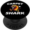 Ferret Exotic Pet Lovers Apparel Ferret Owner Carpet Shark Retro Cartoon Weasel PopSockets PopGrip Adesivo