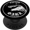 Jurassic Park Velociraptor Clever Girl Metal Style PopSockets PopGrip Adesivo