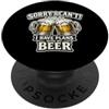 Amante della birra divertente Mi dispiace, non posso avere impegni con la mia birra PopSockets PopGrip Adesivo
