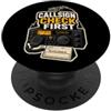 Jimbeels CALLSIGN CHECK FIRST Radioamatore Stazione Microfono PopSockets PopGrip Adesivo