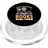 Easily Distracted By Books And Yarn Craf Facilmente distratto da libri e filati PopSockets PopGrip per MagSafe