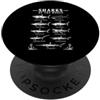 Shark Ocean Wildlife Gifts Design con squali del mondo e animali dell'oceano PopSockets PopGrip Adesivo