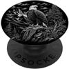 Artistic Wilderness Aquila orgogliosa disegnata in natura PopSockets PopGrip Adesivo