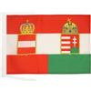 AZ FLAG BANDIERA AUSTRIA-UNGHERIA 1867-1918 45x30cm - BANDIERINA IMPERO AUSTRO-UNGARICO 30 x 45 cm cordicelle - AZ FLAG