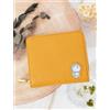 Kissora Portafoglio Bi-fold in Pelle di Mucca/kissora Draemon Mini Wallet Yellow Japa...