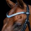 Imperial Riding IRHSlim, Fascia Sottile in Pelle con Strass in Vetro e Chiusura a Penna, Blu, Frangia