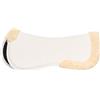 Imperial Riding Sottosella IRH Suede Fur, Ammortizzante Half Pad con Bordo in Pelliccia Sintetica, Colore Bianco