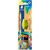 STAEDTLER Set di matite 170 - 2 HB, con gomma e astuccio | Esagonale, facile da temperare, gomma a forma di diamante - su blister - Codice articolo 170SBKE2-2