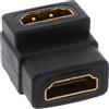 InLine® HDMI Adapter, HDMI A Buchse / Buchse, gewinkelt, vergoldete Kontakte, , 4K2K kompatibel