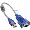 InLine® 33304D Cavo adattatore da USB a seriale Premium, da spina A a spina Sub D a 9 pin