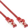 InLine Cavo patch InLine® 76425R, S/FTP (PiMf), Cat.6, 250MHz, PVC, rame, rosso, 25m