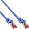 InLine® 76915B Cavo patch, S/FTP (PiMf), Cat.6, 250MHz, senza alogeni, rame, blu, 15m