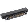 InLine® Adattatore SATA 22pin (7+15) maschio / femmina, angolato 90° verso alto