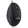 Perixx PERIMICE-519, Piccolo mouse ergonomico, cavo USB, nero