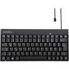Perixx PERIBOARD-422 DE, Mini tastiera USB-C cablata, nero