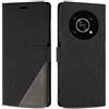 SONWO Cover per Honor X9 Custodia, Flip Caso in PU Pelle Case Cover Premium Portafoglio Custodia per Honor X9, Supporto Stand, Slot per Schede, Nero