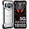 CHANDUELEC S200 5G Rugged Phone 6.72 120Hz Display 32GB RAM 256GB ROM 100MP AI Fotocamera Principale 10100mAh Android 14NFC