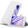 Cadorabo Custodia Libro per Huawei Y6 PRO 2017 in Classy Argento - con Vani di Carte, Funzione Stand e Chiusura Magnetica - Portafoglio Cover Case Wallet Book Etui Protezione