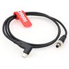 DRRI Blocco 5,5 x 2,1 mm DC ad angolo retto USB-C PD Ricarica rapida 12V Cavo di Alimentazione per Atomos Ninja V Monitor