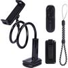 Vexnaro Supporto Tablet Collo di Cigno con Telecomando, Gira Pagine per Lettura a Letto, Braccio Flessibile Regolabile, Supporto da Scrivania Senza Mani Compatibile con Kindle/iPhone
