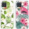 SEHEYA 2 Pezzi Custodia per Realme 8 / Realme 8 Pro 4G Cover Aesthetic Disegni Fantasia Silicone Bumper Case Ultra Sottile TPU Morbido Antiurto Protettiva Custodie, Floreale Tropicale