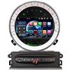 Erisin 8-Core 4GB+64GB Android 14 Autoradio GPS Navigatore per BMW Mini Cooper R56 7 Pollici Schermo IPS Bluetooth 5.0 Wireless CarPlay Android Auto DSP WiFi 4G DAB+ FM RDS Lettore CD/DVD TPMS Canbus
