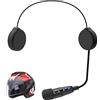 OBEST Auricolari Bluetooth 5.1 del Motociclo,Altoparlante Senza Fili Impermeabile del Casco con Riduzione del Rumore e Effetto Sonoro 3D,Supporto Walkie Talkie,Collegamento di 2 Telefoni