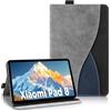 AsWant Custodia Cover per Xiaomi Mi Pad 8/8 Pro/7/7 Pro,Gray | Tasca Frontale,Pelle Ultra Sottile PU,Funzione Stand,Protettiva Cover per Xiaomi Pad 8