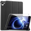Heioloo Custodia per Xiaomi Pad Mini 8.8" 2025 Cover in Pelle Case, + [1 Pezzi] Vetro Temperato Pellicola Protettiva [Auto Svegliati/Sonno][Supporto Funzione ] [Anti-Scratch]-Nero