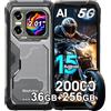 Blackview XPLORE 1 Android 15 Rugged Smartphone 5G, 36GB+256GB/2TB Telefono Robusto 20000mAh, 64MP+50MP AI Camera, 6.78 FHD+ Doppio Display, Dual 5G Cellulari Resistente IP68, 4G/NFC/OTG/GPS, Nero