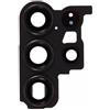 Generico Ricsmbio Compatibile con Samsung Galaxy S23 Ultra 5G S918 vetro posteriore vetrino scocca lente obbiettivo + Cornice RING rear fotocamera BACK camera (Nero)