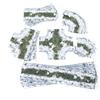 PLAYMATS Strade fangose d'inverno - tessuto antiscivolo 2D Set stradale (larghezza 7,6 cm / 3)