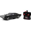 Jada Toys - Fast & Furious 1970 Dodge Charger Radiocomandata in scala 1:16, +8 anni, 253206004, Nero, taglia única