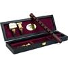 HandCraftoria Strumento professionale armeno DUDUK in legno di albicocca, custodia in legno rivestita in pelle, 1 ancia professionale e 2 standard, flauto oboe balaban a fiato (chiave D)
