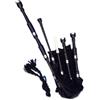 McWilliams Cornamusa tradizionale scozzese delle Highland per principianti e adulti, con accessori completi (velluto nero P)