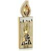 Evviva Decorazione in legno con incisione e LED 9 x h 30 cm - Decor