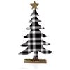 Evviva Albero - Decorazione in legno 19 x 6 x h 35 cm - Black Tartan