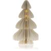 Evviva Decorazione in carta. Albero Natale con stella 3D con LED - Ø 31 x h 36 cm - Decor
