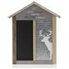 Evviva Decorazione in legno. Casetta con lavagna magnetica e decorazione - Decor