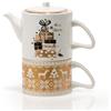 Evviva Set "Tea for One" - teiera da 300 ml con tazza da 220 ml - New York