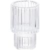 Evviva Candelabro in glass rigato trasparente Ø 4 x h 7 cm - Floreal