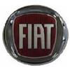 Generico FIAT Fregio Anteriore Rosso, Diametro 95mm, Compatibile con 500 Grande Punto Panda Doblo Multipla Sedici